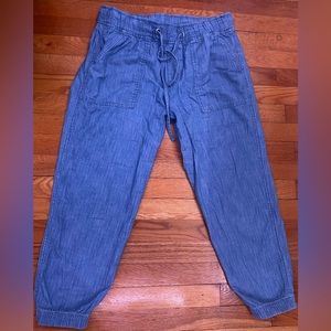 Blue drawstring pants